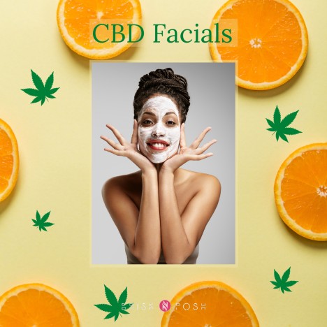 How women's CBD relax facial is done | BriskNPosh