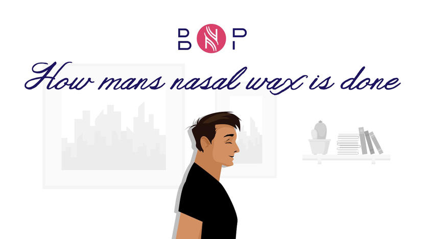 How mens nasal wax is done | BriskNPosh